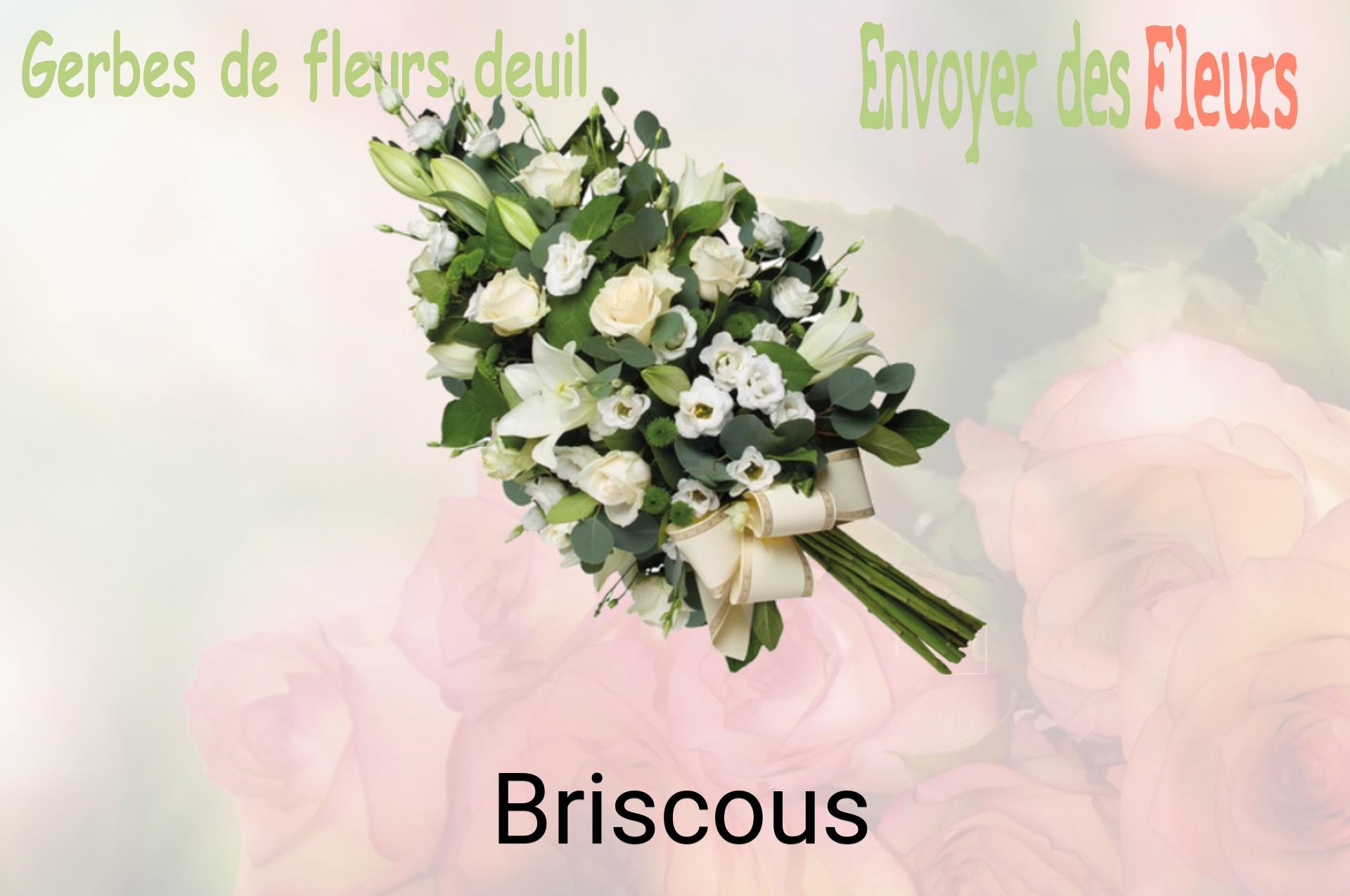 Gerbe de fleurs de deuil livrée à Briscous